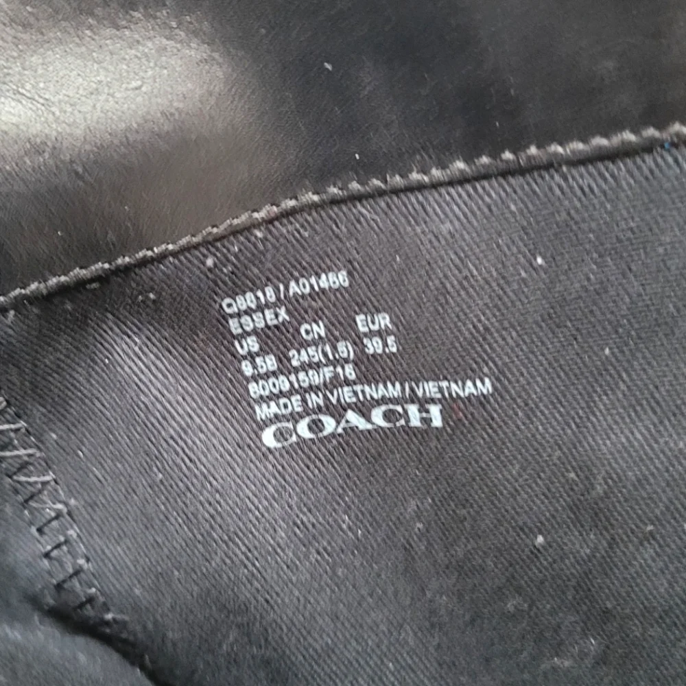 Coach Black Leather Knee-High Riding Boots